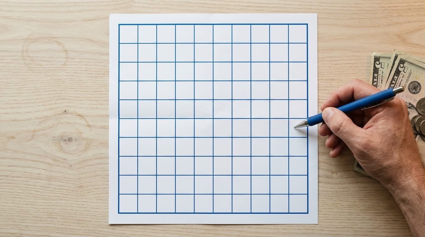 claiming a football square on a squares pool board