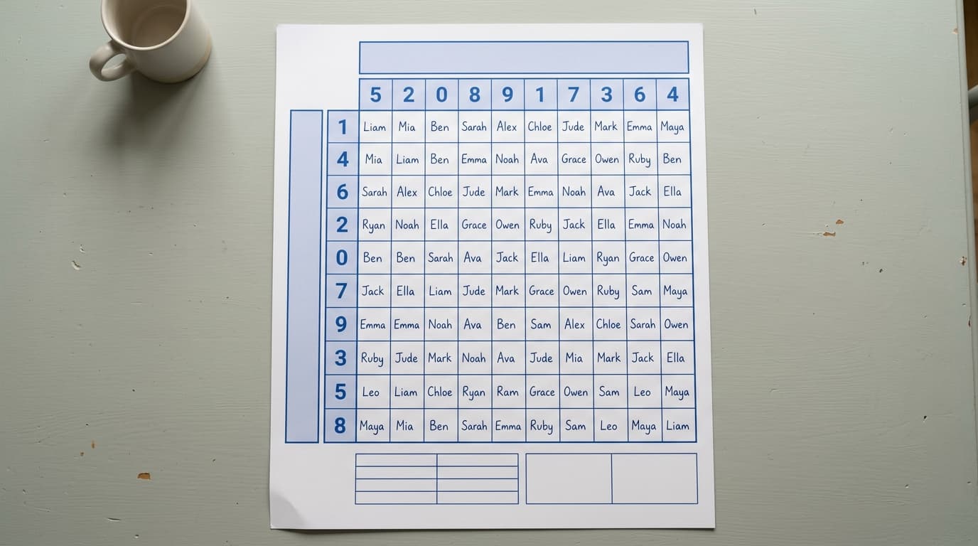 super bowl squares rules